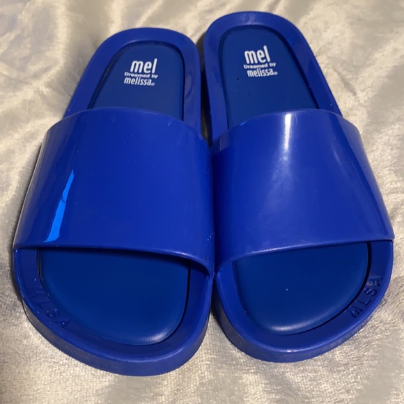 Mel by Melissa Blue Slides Y2K - Picture 1 of 8